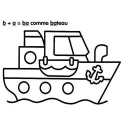 Dibujo para colorear: Boat / Ship (Transporte) #137505 - Dibujos para Colorear e Imprimir Gratis
