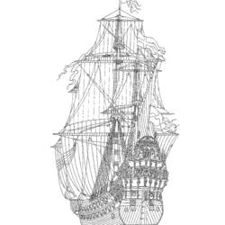 Dibujo para colorear: Boat / Ship (Transporte) #137511 - Dibujos para Colorear e Imprimir Gratis