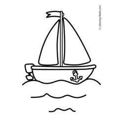 Dibujo para colorear: Boat / Ship (Transporte) #137525 - Dibujos para Colorear e Imprimir Gratis