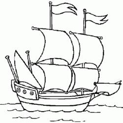 Dibujo para colorear: Boat / Ship (Transporte) #137558 - Dibujos para Colorear e Imprimir Gratis