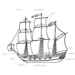 Dibujo para colorear: Boat / Ship (Transporte) #137573 - Dibujos para Colorear e Imprimir Gratis