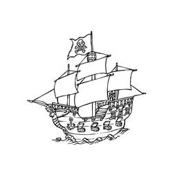 Dibujo para colorear: Boat / Ship (Transporte) #137590 - Dibujos para Colorear e Imprimir Gratis
