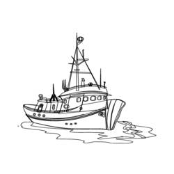 Dibujo para colorear: Boat / Ship (Transporte) #137605 - Dibujos para Colorear e Imprimir Gratis