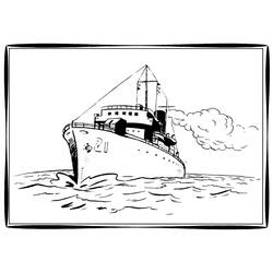 Dibujo para colorear: Boat / Ship (Transporte) #137640 - Dibujos para Colorear e Imprimir Gratis