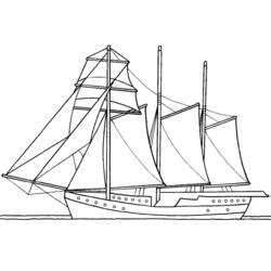 Dibujo para colorear: Boat / Ship (Transporte) #137653 - Dibujos para Colorear e Imprimir Gratis