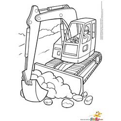 Dibujo para colorear: Bulldozer / Mecanic Shovel (Transporte) #141678 - Dibujos para Colorear e Imprimir Gratis
