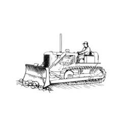 Dibujo para colorear: Bulldozer / Mecanic Shovel (Transporte) #141686 - Dibujos para Colorear e Imprimir Gratis