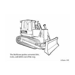 Dibujo para colorear: Bulldozer / Mecanic Shovel (Transporte) #141689 - Dibujos para Colorear e Imprimir Gratis