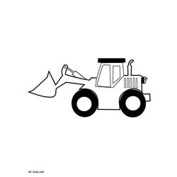 Dibujo para colorear: Bulldozer / Mecanic Shovel (Transporte) #141693 - Dibujos para Colorear e Imprimir Gratis