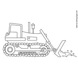 Dibujo para colorear: Bulldozer / Mecanic Shovel (Transporte) #141694 - Dibujos para Colorear e Imprimir Gratis
