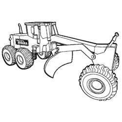 Dibujo para colorear: Bulldozer / Mecanic Shovel (Transporte) #141702 - Dibujos para Colorear e Imprimir Gratis