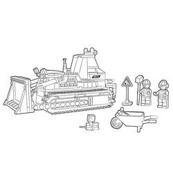 Dibujo para colorear: Bulldozer / Mecanic Shovel (Transporte) #141705 - Dibujos para Colorear e Imprimir Gratis