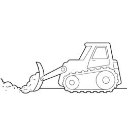 Dibujo para colorear: Bulldozer / Mecanic Shovel (Transporte) #141744 - Dibujos para Colorear e Imprimir Gratis