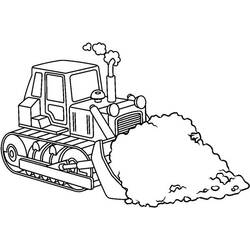 Dibujo para colorear: Bulldozer / Mecanic Shovel (Transporte) #141754 - Dibujos para Colorear e Imprimir Gratis