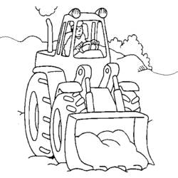 Dibujo para colorear: Bulldozer / Mecanic Shovel (Transporte) #141769 - Dibujos para Colorear e Imprimir Gratis