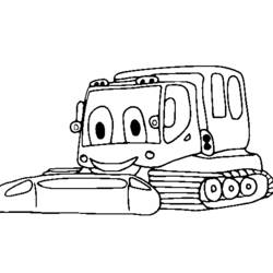 Dibujo para colorear: Bulldozer / Mecanic Shovel (Transporte) #141778 - Dibujos para Colorear e Imprimir Gratis