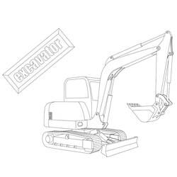 Dibujo para colorear: Bulldozer / Mecanic Shovel (Transporte) #141780 - Dibujos para Colorear e Imprimir Gratis