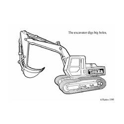 Dibujo para colorear: Bulldozer / Mecanic Shovel (Transporte) #141783 - Dibujos para Colorear e Imprimir Gratis