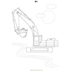 Dibujo para colorear: Bulldozer / Mecanic Shovel (Transporte) #141789 - Dibujos para Colorear e Imprimir Gratis