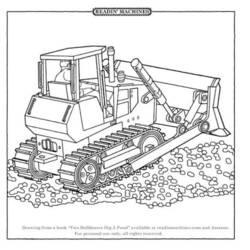 Dibujo para colorear: Bulldozer / Mecanic Shovel (Transporte) #141811 - Dibujos para Colorear e Imprimir Gratis