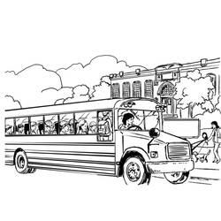 Dibujo para colorear: Bus (Transporte) #135294 - Dibujos para Colorear e Imprimir Gratis