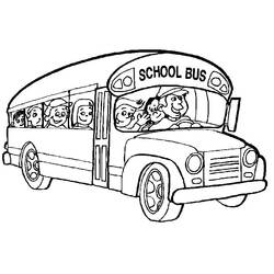 Dibujo para colorear: Bus (Transporte) #135298 - Dibujos para Colorear e Imprimir Gratis