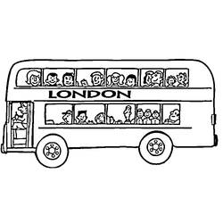 Dibujo para colorear: Bus (Transporte) #135303 - Dibujos para Colorear e Imprimir Gratis