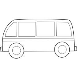 Dibujo para colorear: Bus (Transporte) #135319 - Dibujos para Colorear e Imprimir Gratis