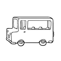 Dibujo para colorear: Bus (Transporte) #135329 - Dibujos para Colorear e Imprimir Gratis