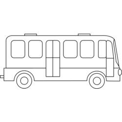 Dibujo para colorear: Bus (Transporte) #135335 - Dibujos para Colorear e Imprimir Gratis