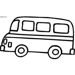 Dibujo para colorear: Bus (Transporte) #135336 - Dibujos para Colorear e Imprimir Gratis