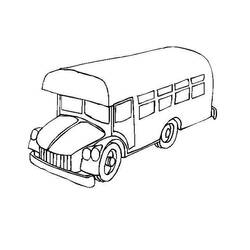 Dibujo para colorear: Bus (Transporte) #135348 - Dibujos para Colorear e Imprimir Gratis