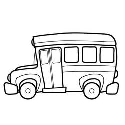Dibujo para colorear: Bus (Transporte) #135353 - Dibujos para Colorear e Imprimir Gratis