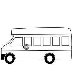 Dibujo para colorear: Bus (Transporte) #135363 - Dibujos para Colorear e Imprimir Gratis