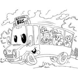 Dibujo para colorear: Bus (Transporte) #135372 - Dibujos para Colorear e Imprimir Gratis