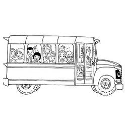 Dibujo para colorear: Bus (Transporte) #135385 - Dibujos para Colorear e Imprimir Gratis