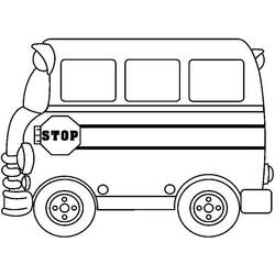 Dibujo para colorear: Bus (Transporte) #135402 - Dibujos para Colorear e Imprimir Gratis