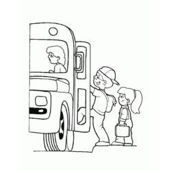 Dibujo para colorear: Bus (Transporte) #135429 - Dibujos para Colorear e Imprimir Gratis