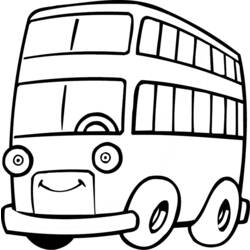 Dibujo para colorear: Bus (Transporte) #135430 - Dibujos para Colorear e Imprimir Gratis
