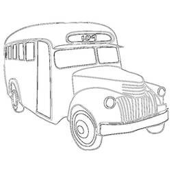 Dibujo para colorear: Bus (Transporte) #135460 - Dibujos para Colorear e Imprimir Gratis