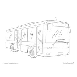 Dibujo para colorear: Bus (Transporte) #135461 - Dibujos para Colorear e Imprimir Gratis