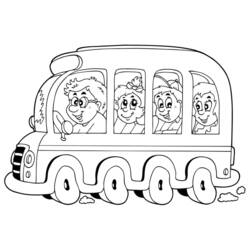 Dibujo para colorear: Bus (Transporte) #135521 - Dibujos para Colorear e Imprimir Gratis