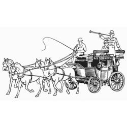 Dibujo para colorear: Carriage (Transporte) #146194 - Dibujos para Colorear e Imprimir Gratis
