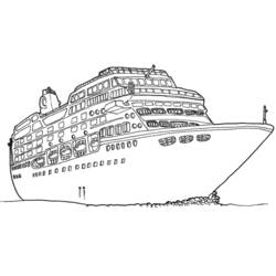 Dibujos para colorear: Cruise ship / Paquebot - Dibujos para Colorear e Imprimir Gratis
