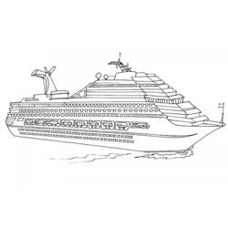 Dibujo para colorear: Cruise ship / Paquebot (Transporte) #140711 - Dibujos para Colorear e Imprimir Gratis