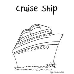 Dibujo para colorear: Cruise ship / Paquebot (Transporte) #140784 - Dibujos para Colorear e Imprimir Gratis