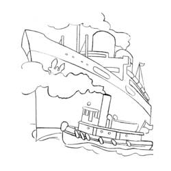 Dibujo para colorear: Cruise ship / Paquebot (Transporte) #140809 - Dibujos para Colorear e Imprimir Gratis