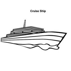 Dibujo para colorear: Cruise ship / Paquebot (Transporte) #140877 - Dibujos para Colorear e Imprimir Gratis