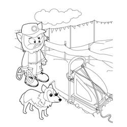 Dibujo para colorear: Dog Sled (Transporte) #142646 - Dibujos para Colorear e Imprimir Gratis