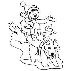 Dibujo para colorear: Dog Sled (Transporte) #142877 - Dibujos para Colorear e Imprimir Gratis